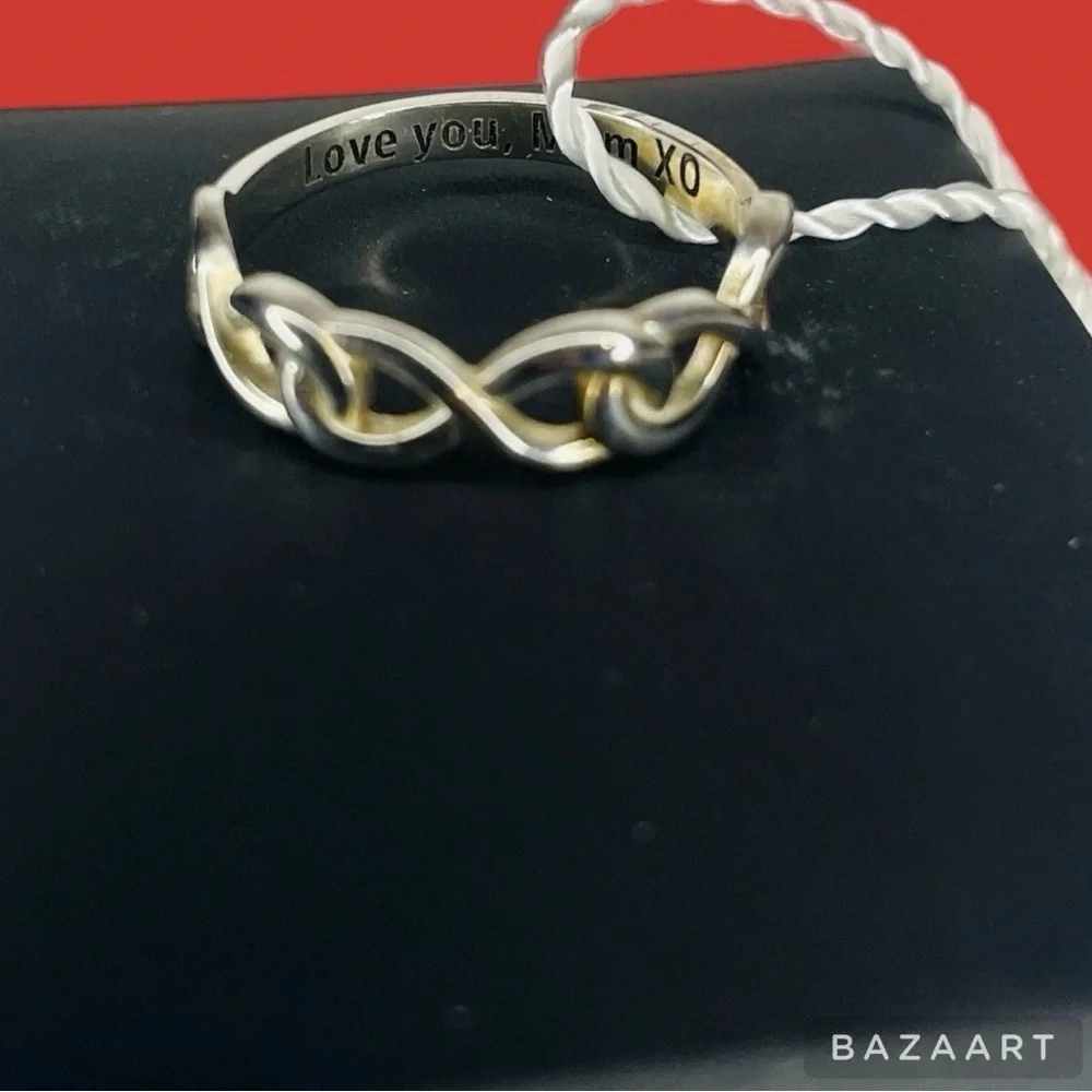 Sz 6 925 silver triple infinity ring by jewlr for daughter